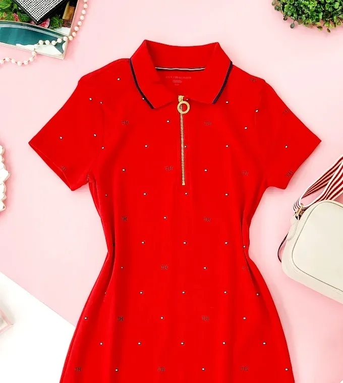 VestidoTommy Hilfiger para dama color rojo