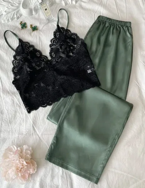 Conjunto de pijama multicolor