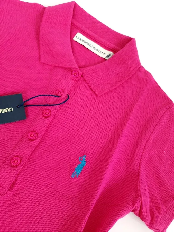 Camiseta Polo Cambrige Club para dama color fuscia