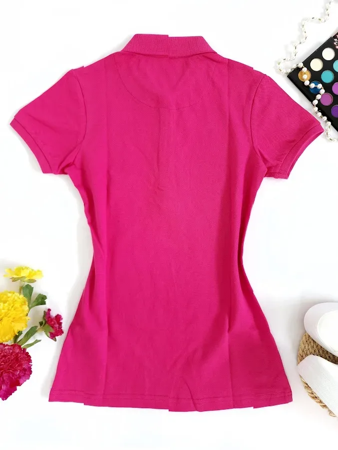 Camiseta Polo Cambrige Club para dama color fuscia