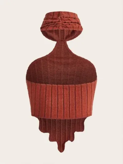 Blusa para dama color terracota