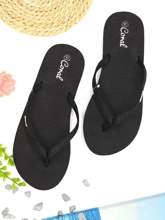 Sandalias Uvita Black Pu Coral para dama