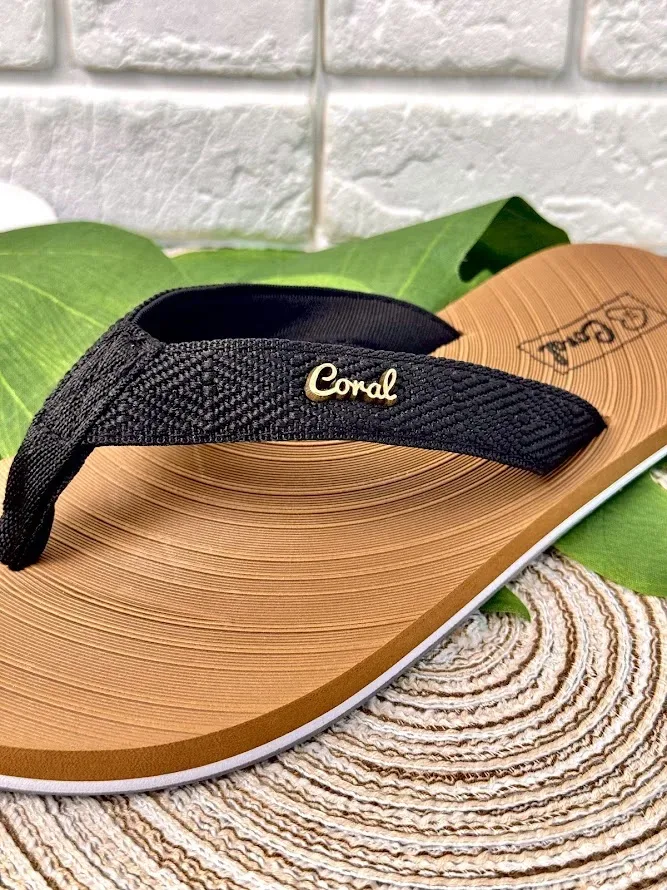 Sandalias Coral Mayven Black para Dama