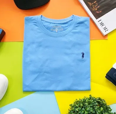 Camiseta Cambridge Polo Club para caballero color celeste