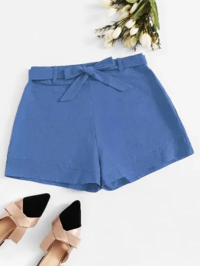 Short para dama color azul