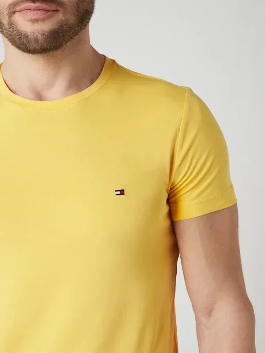 Camiseta Tommy Hilfiger para caballero color amarillo
