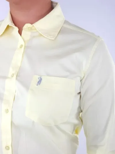 Camisa Cambridge Polo Club para dama color amarillo