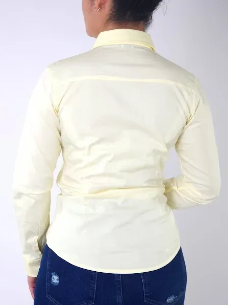 Camisa Cambridge Polo Club para dama color amarillo