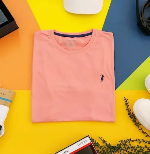 Camiseta Cambridge Polo Club para caballero color rosa
