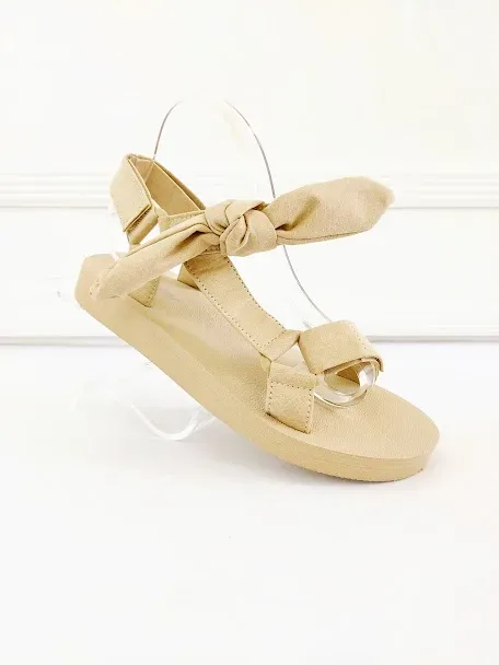 Sandalias para dama color beige