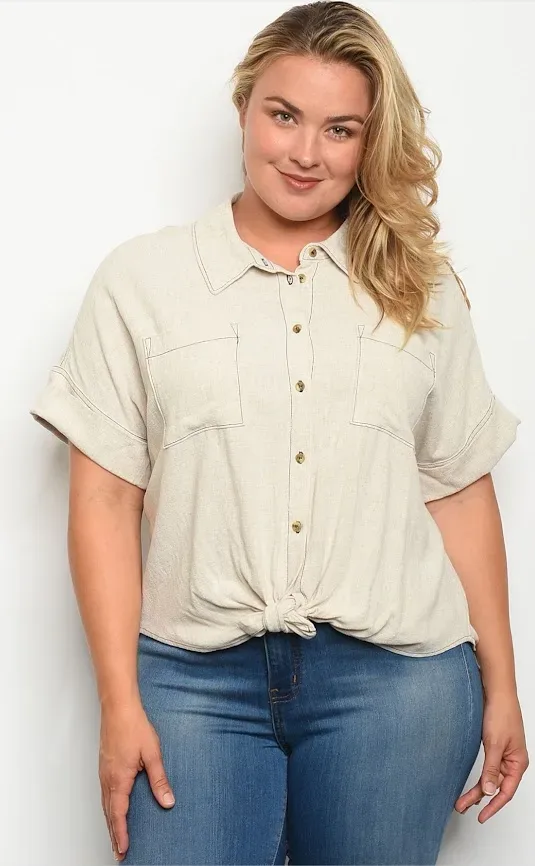 Blusa Gilli para dama color beige
