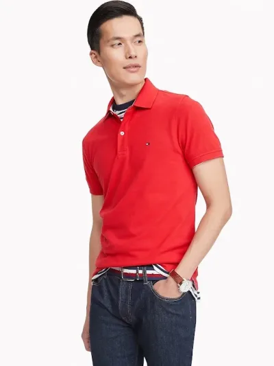 Camiseta Tommy Hilfiger para caballero color rojo