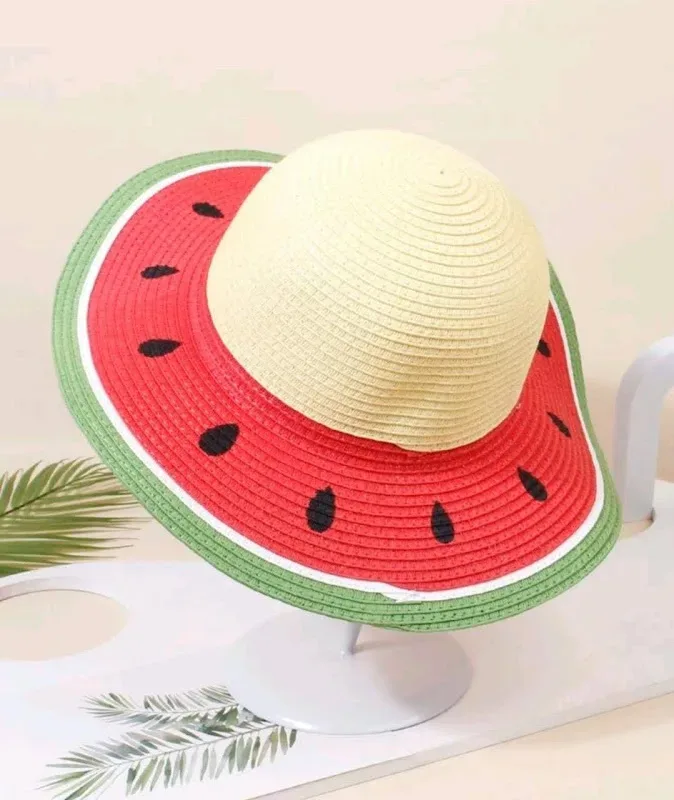Sombrero para niña de paja