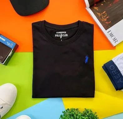 Camiseta Cambridge Polo Club para caballero color negro