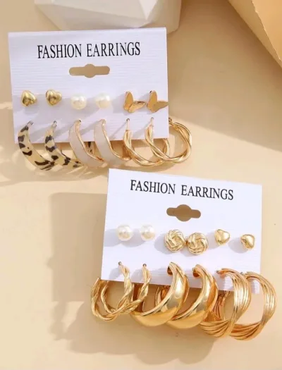 Set de 12 aretes