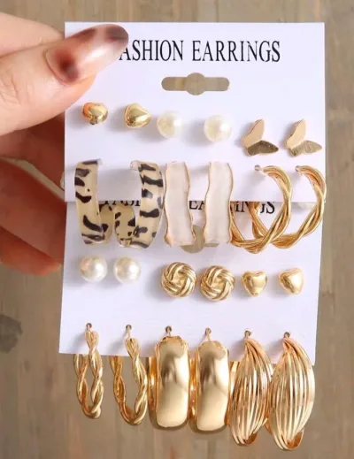 Set de 12 aretes