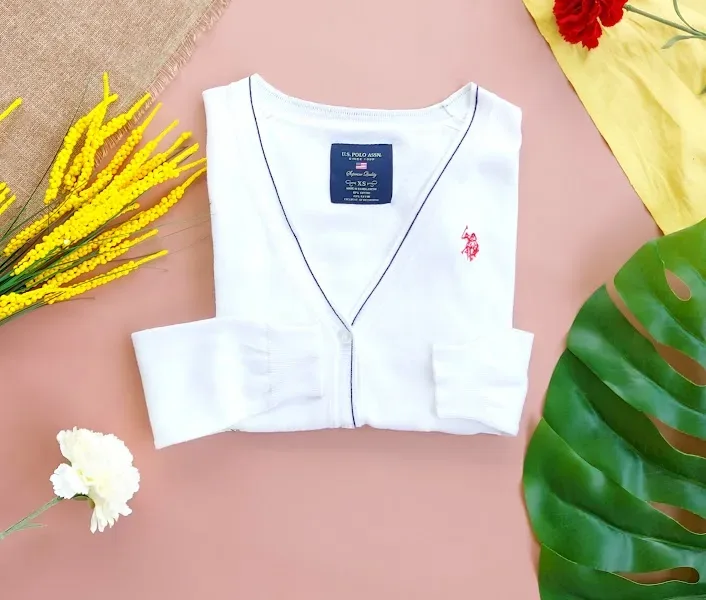 Sueter Polo para dama color blanco