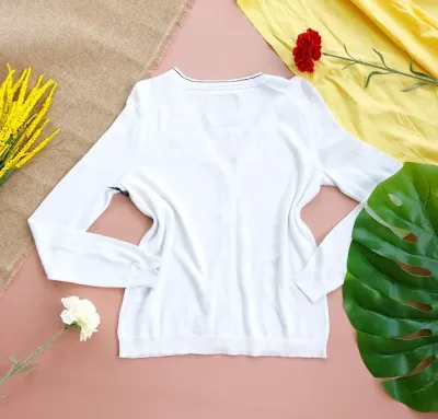Sueter Polo para dama color blanco