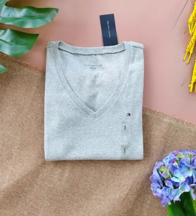 Camiseta Tommy Hilfiger para dama color gris