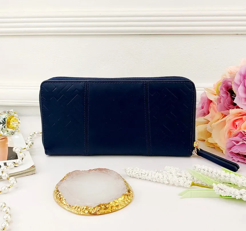 Cartera Tommy Hilfiger para dama color azul