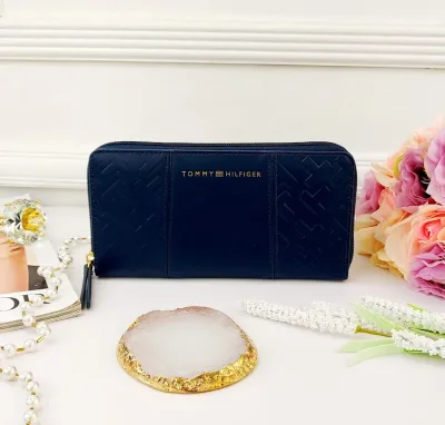 Cartera Tommy Hilfiger para dama color azul
