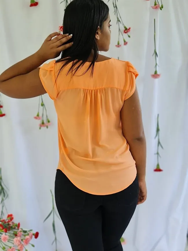 Blusa para dama color melocotón