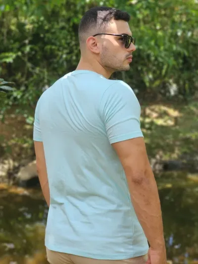 Camiseta para caballero Estivaneli color verde menta