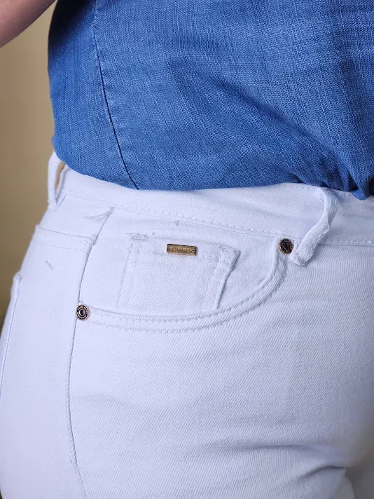 Jeans Hummer para dama color blanco 2343M