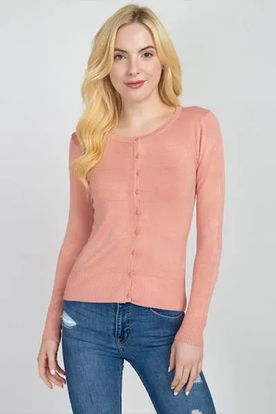 Suéter Debut para dama color coral