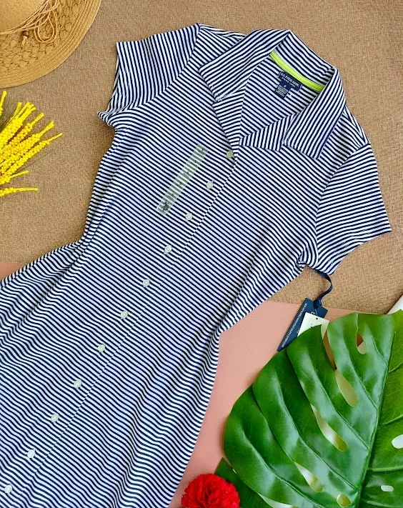 Vestido Polo para dama, diseño de rayas