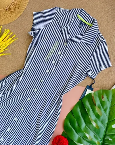 Vestido Polo para dama, diseño de rayas