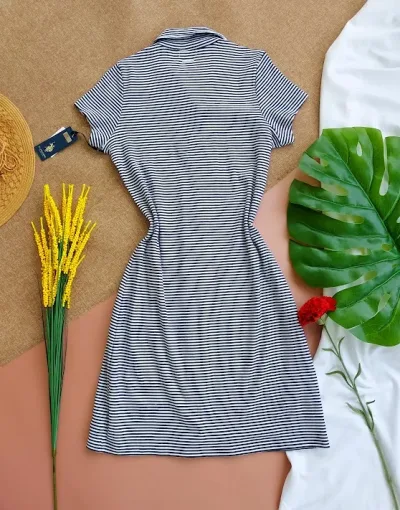 Vestido Polo para dama, diseño de rayas