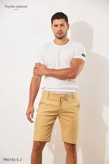 Short Psycho Sixteen para caballero color beige