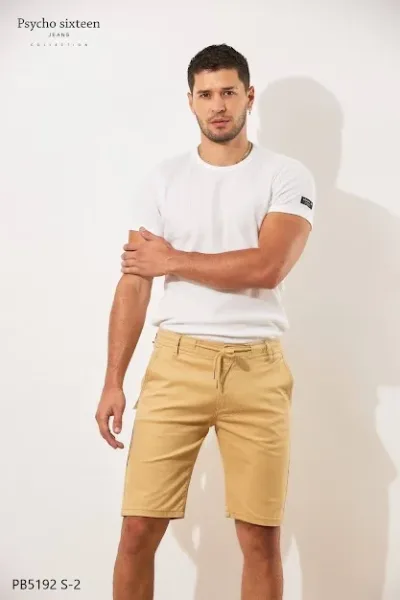 Short Psycho Sixteen para caballero color beige