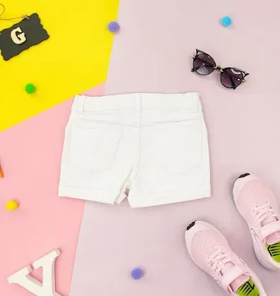 Short para niña color blanco