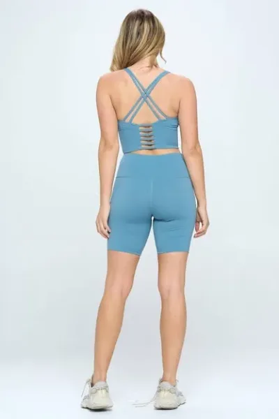 Conjunto deportivo para dama color azul