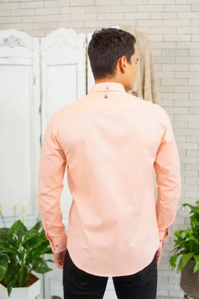 Camisa Hummer para caballero color papaya
