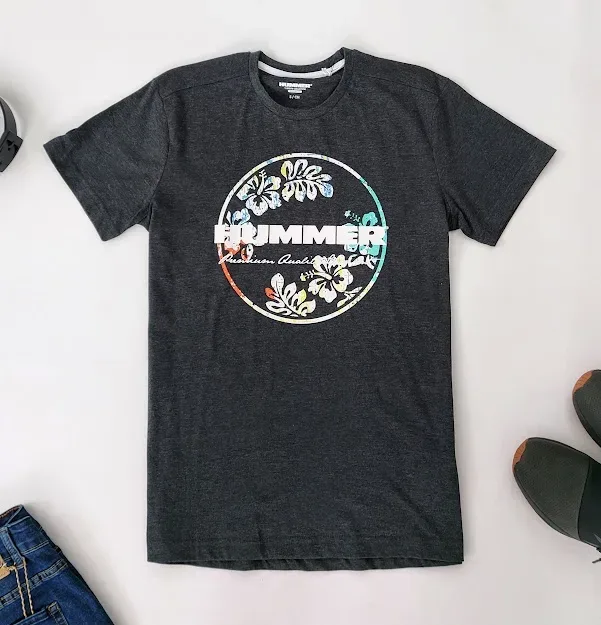 Camiseta Hummer para caballero color gris