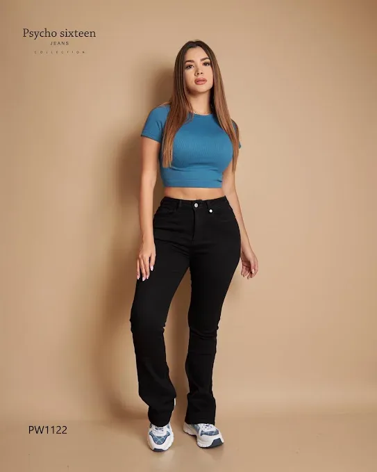 Jeans Psycho Sixteen para dama PW1122 COLOR NEGRO