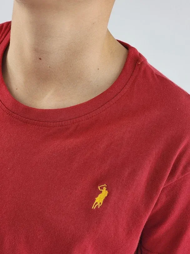 Camiseta Cambrige Polo para niño color rojo