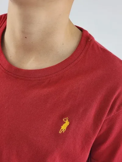Camiseta Cambrige Polo para niño color rojo