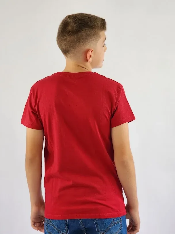 Camiseta Cambrige Polo para niño color rojo