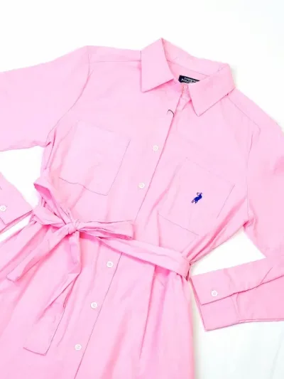 Vestido Cambridge Polo Club para dama color rosa