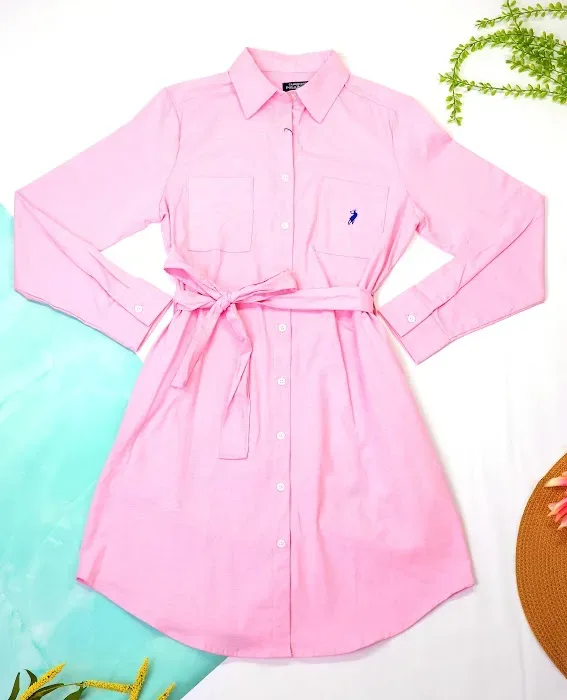 Vestido Cambridge Polo Club para dama color rosa