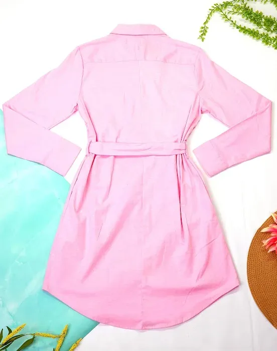 Vestido Cambridge Polo Club para dama color rosa