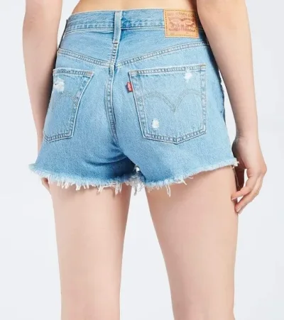 Short Levi´s para dama color celeste mezclilla 501-0193
