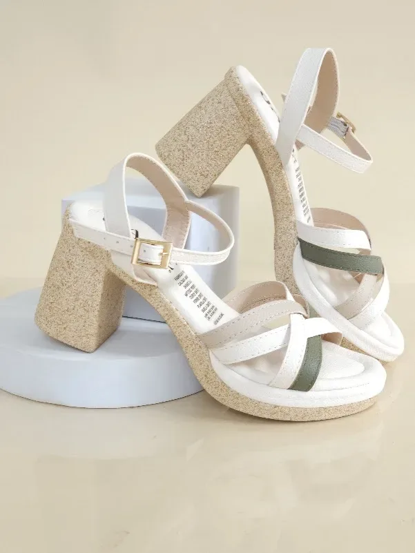 Tacones Colombianos para Dama JADE beige M-544
