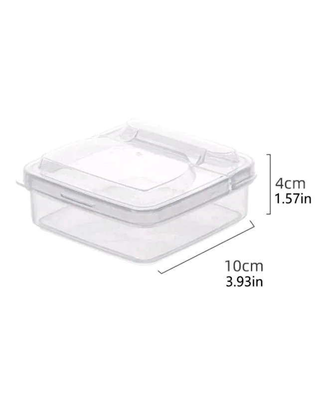 1 pieza de caja de almacenamiento de alimentos transparente