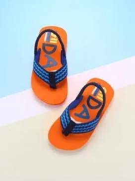 Sandalias para niño color naranja