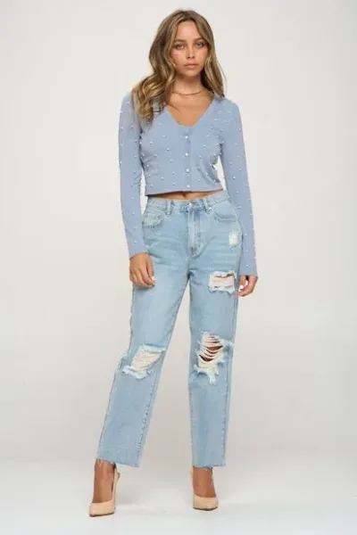 Conjunto de crop top con sueter para Dama